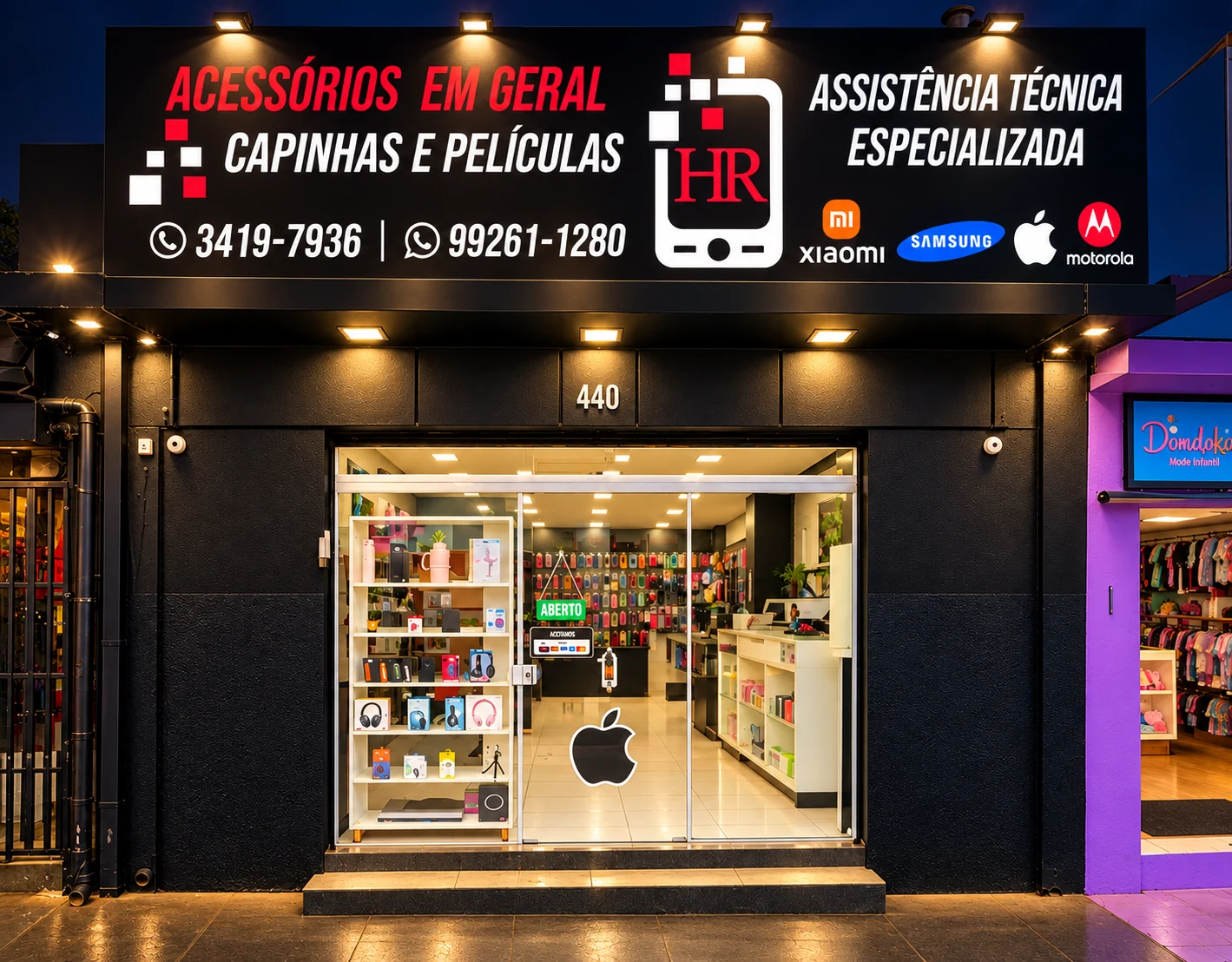 Fachada atualizada da HR Assistência Técnica
